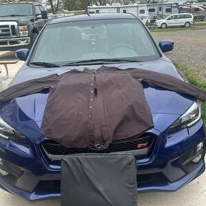 Causal 2XLT button up black shirt